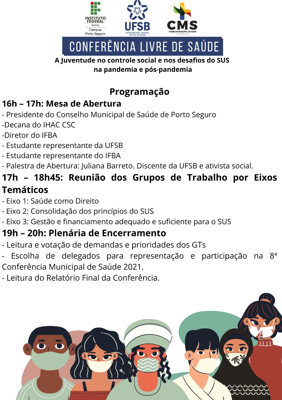 conferencia livre de saúde porto seguro agenda 01