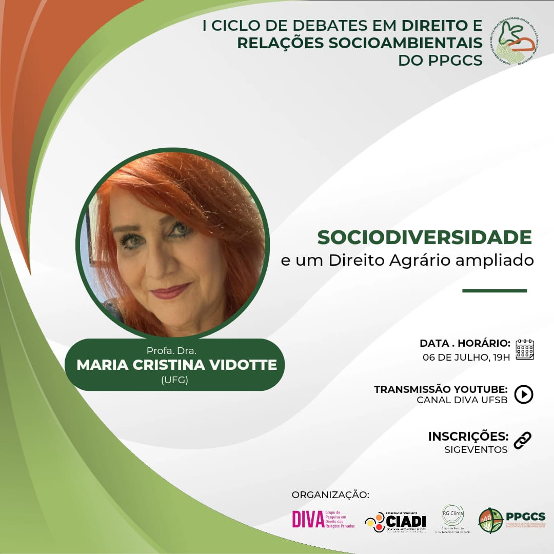 palestra sociodiversidade e direito agrário