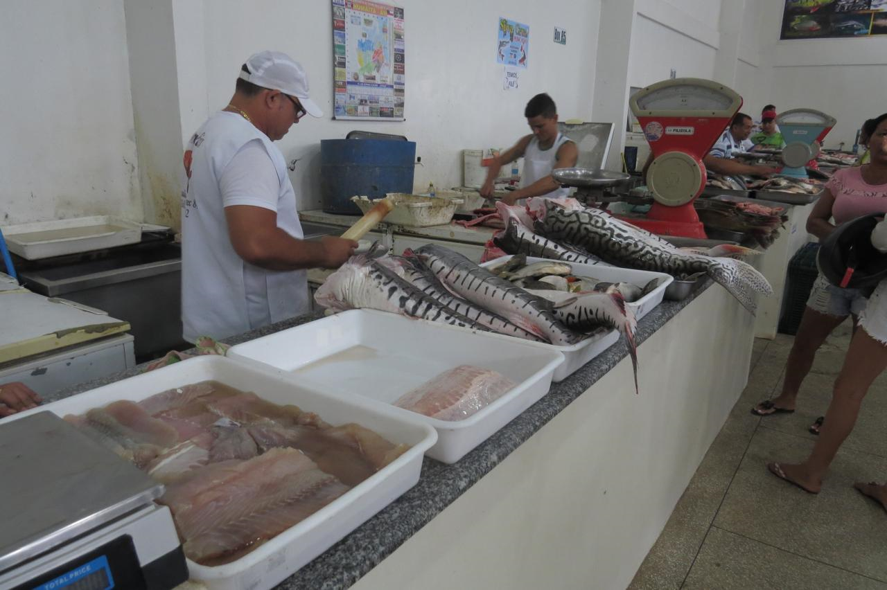Pescado no mercado de Humaita. Foto Rangel Santos