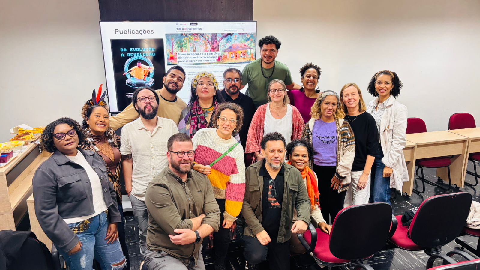 todo o grupo reunido na Unicamp